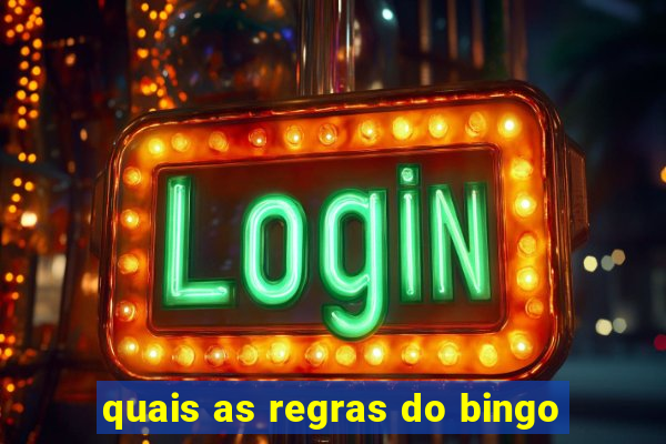 quais as regras do bingo