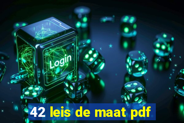 42 leis de maat pdf