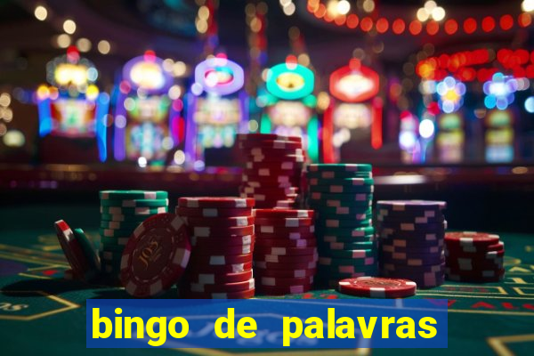 bingo de palavras para o 4 ano