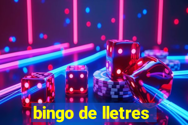 bingo de lletres