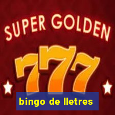 bingo de lletres