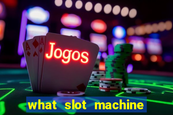 what slot machine has the best odds