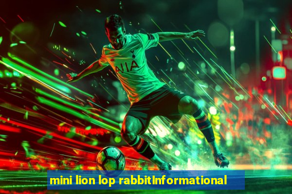 mini lion lop rabbitInformational