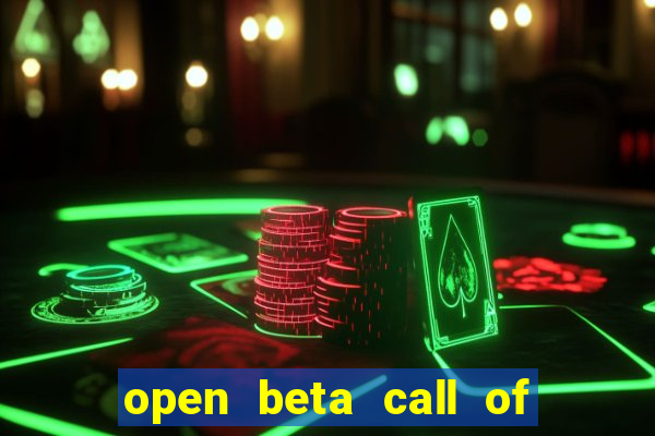 open beta call of duty black ops 6