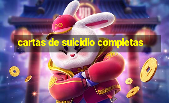 cartas de suicidio completas