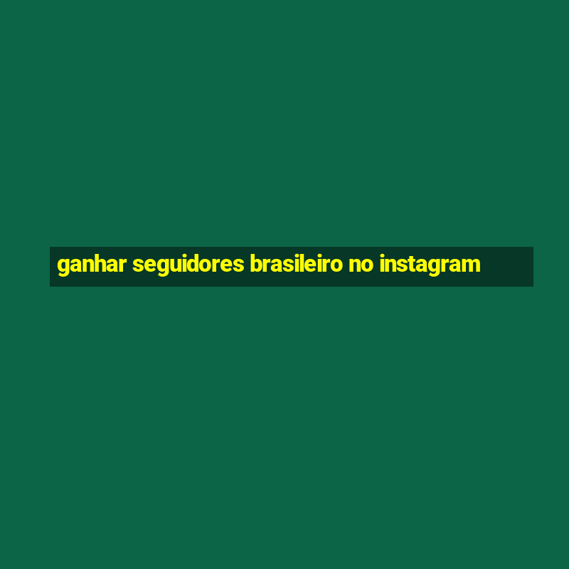 ganhar seguidores brasileiro no instagram