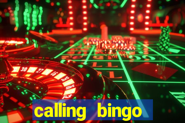 calling bingo numbers out