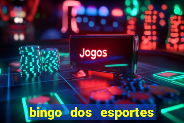 bingo dos esportes para imprimir