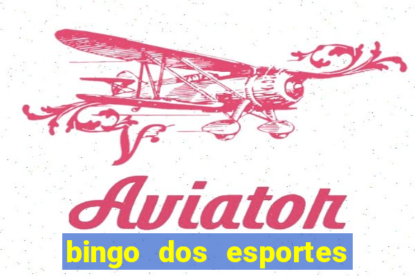 bingo dos esportes para imprimir