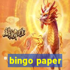 bingo paper