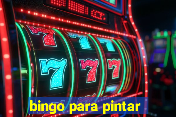 bingo para pintar