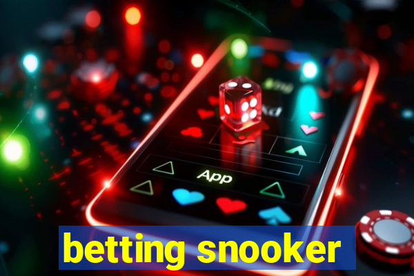 betting snooker