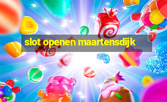 slot openen maartensdijk