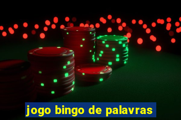 jogo bingo de palavras