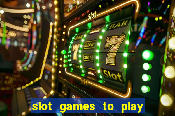 slot games to play for free