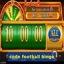 code football bingo