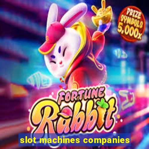 slot machines companies