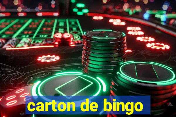 carton de bingo