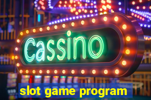 slot game program