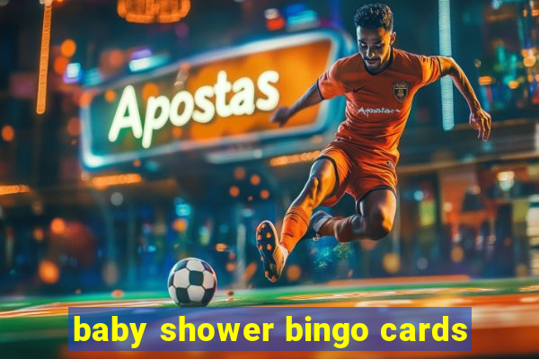 baby shower bingo cards