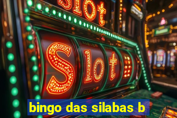 bingo das silabas b