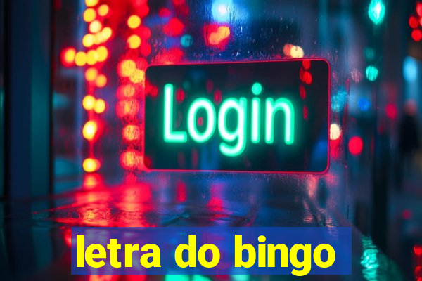 letra do bingo