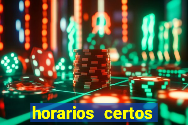 horarios certos para jogar fortune tiger