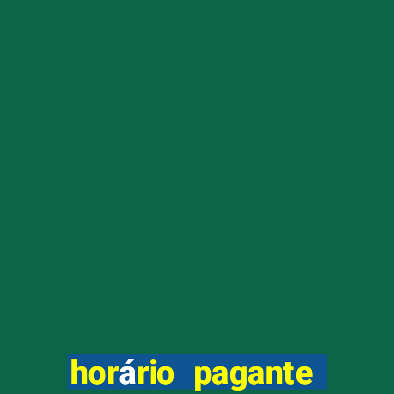 horário pagante fortune tiger