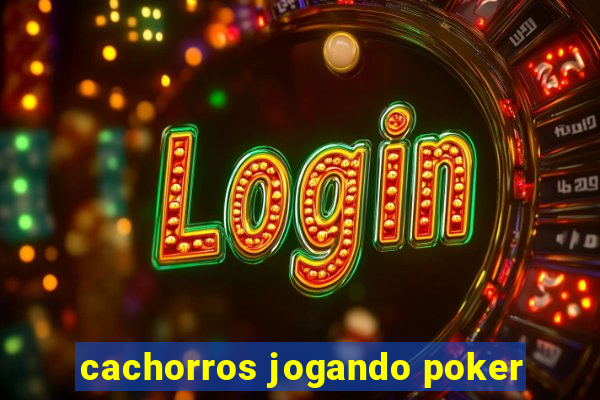 cachorros jogando poker