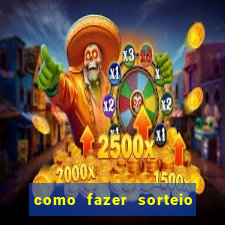 como fazer sorteio de cores online