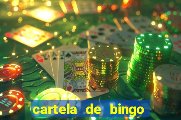 cartela de bingo para cha revela??o