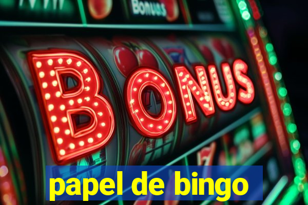 papel de bingo