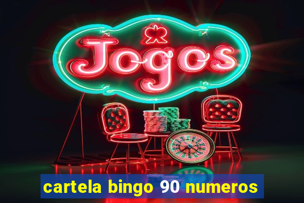 cartela bingo 90 numeros