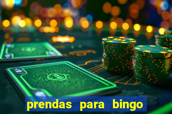 prendas para bingo de natal