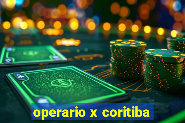 operario x coritiba