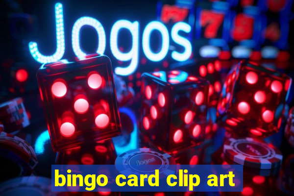 bingo card clip art