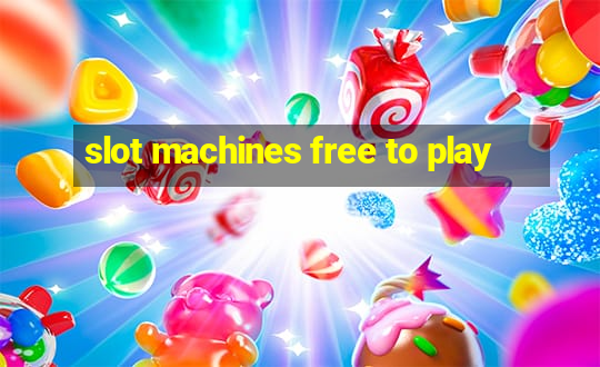 slot machines free to play