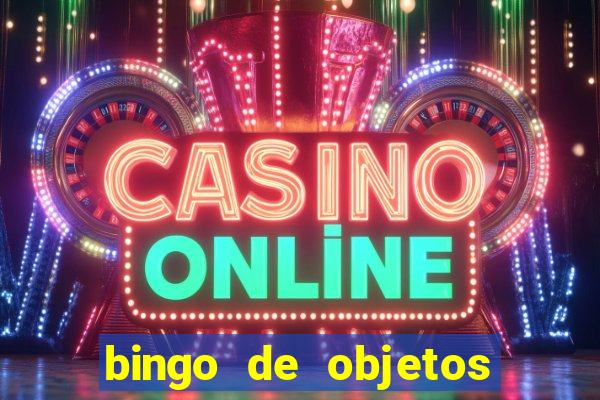 bingo de objetos para imprimir