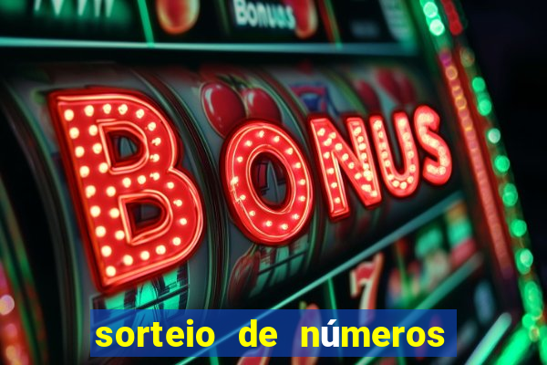 sorteio de números para bingo