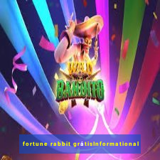 fortune rabbit grátisInformational