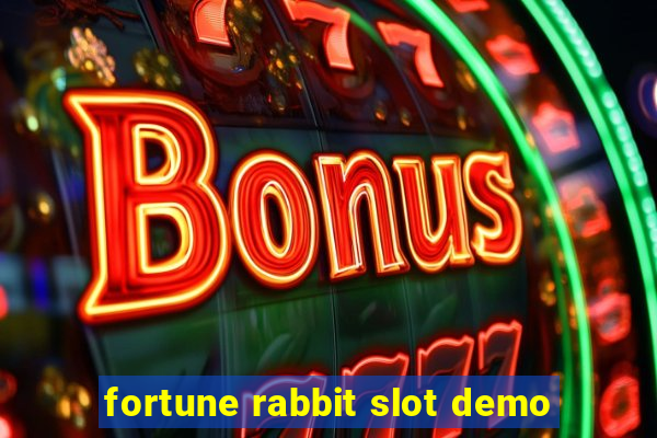 fortune rabbit slot demo