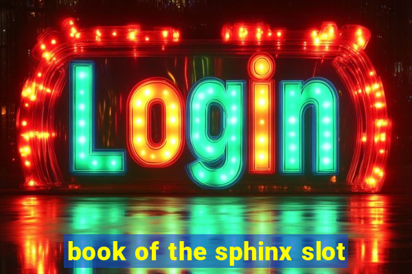 book of the sphinx slot