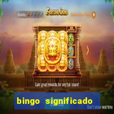 bingo significado da palavra