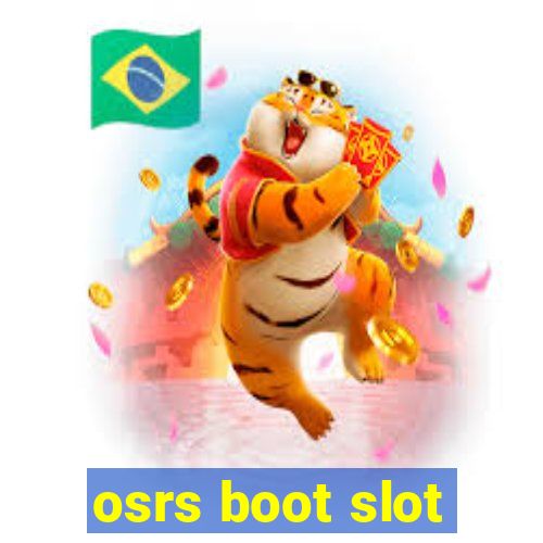 osrs boot slot