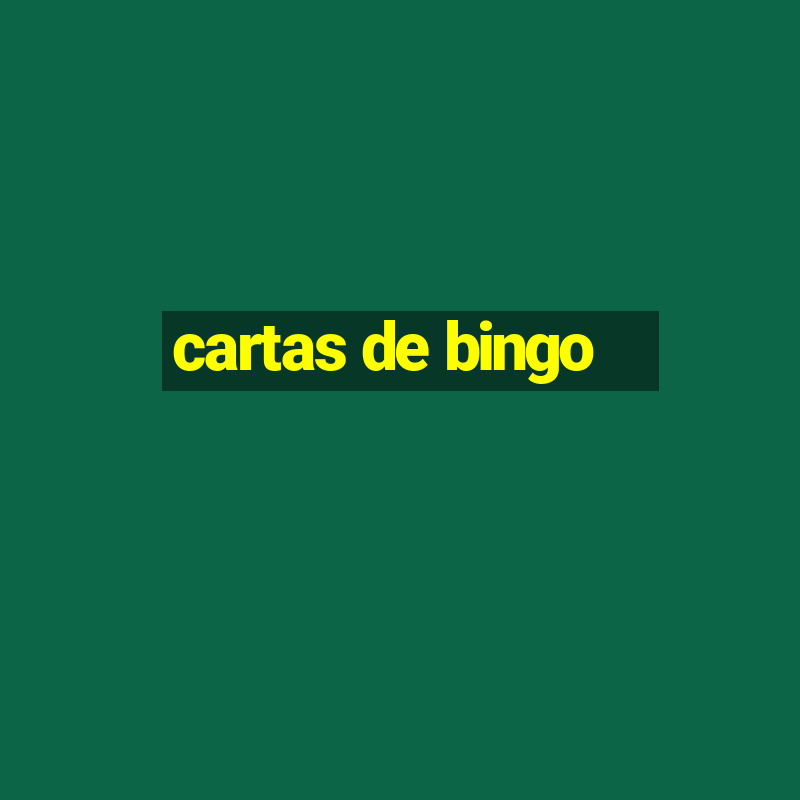 cartas de bingo