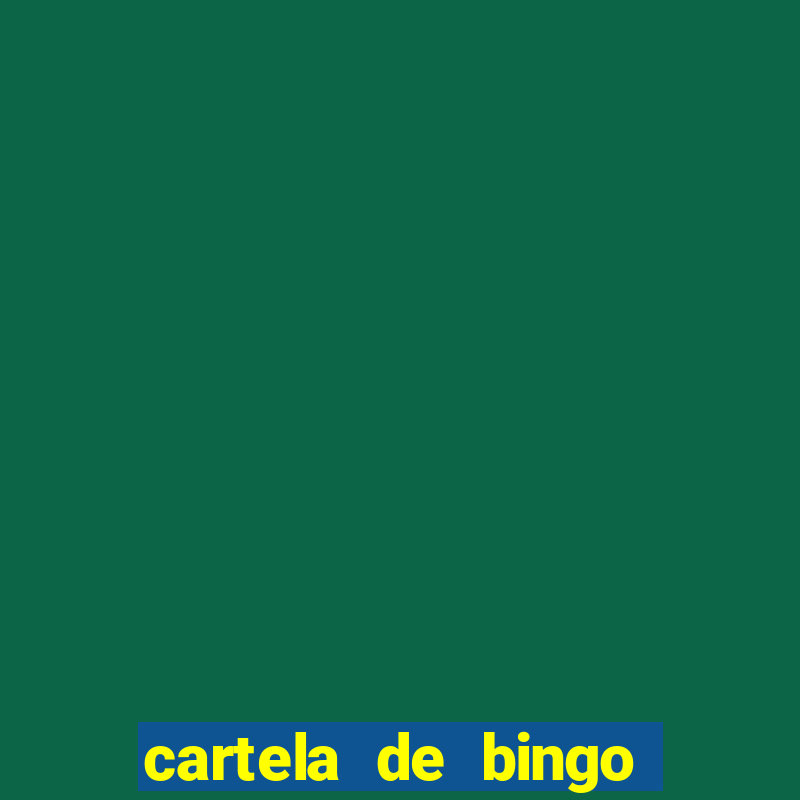 cartela de bingo de letras