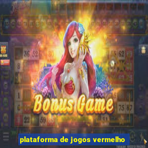 plataforma de jogos vermelho