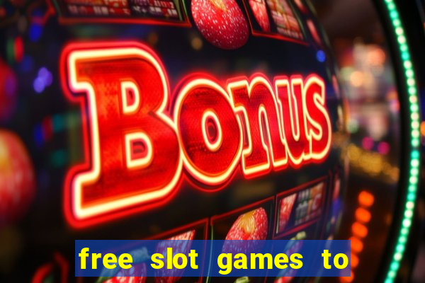 free slot games to play offline