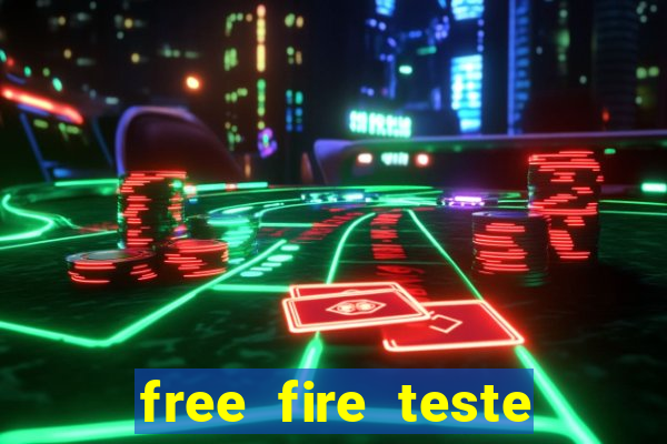 free fire teste grátis jogar agora