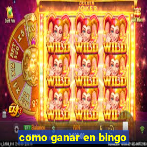 como ganar en bingo